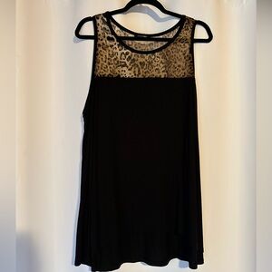 Papermoon Tank - Black & Leopard